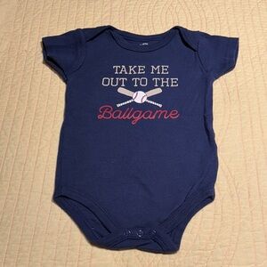 Navy Ballgame Bodysuit for Kids
